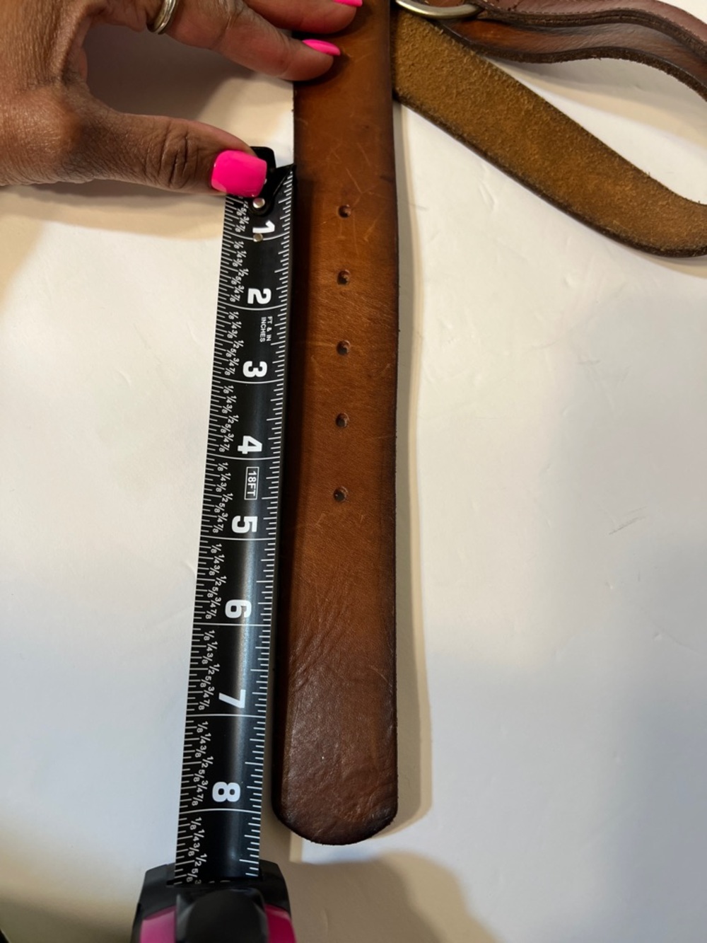 American Eagle Outfitters Womens Leather Belt Brown Size Small - Picture 10 of 12